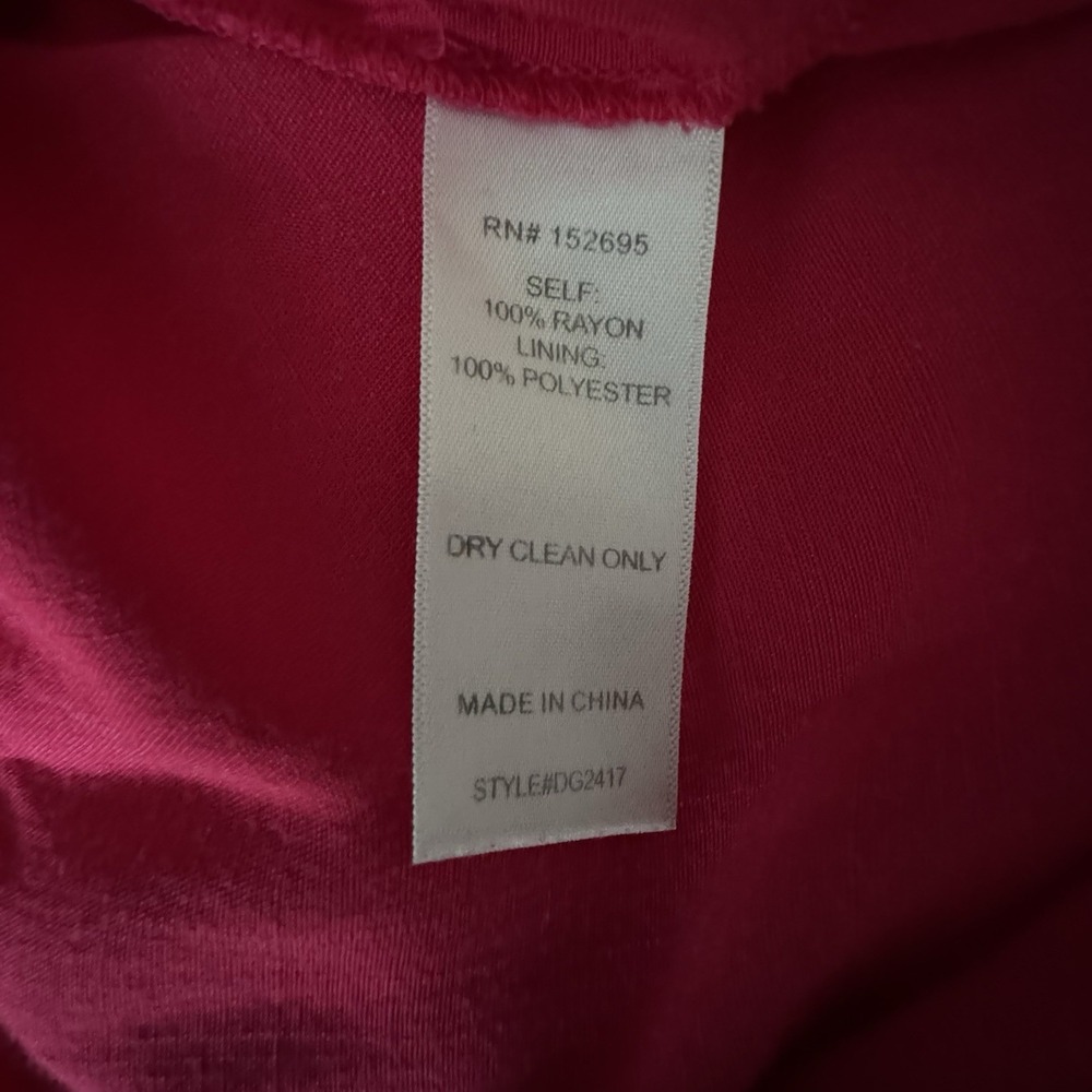 Slate & Willow Dark Pink Maxi Halter Tiered Dress Size XS Open Back Lined - Picture 11 of 16